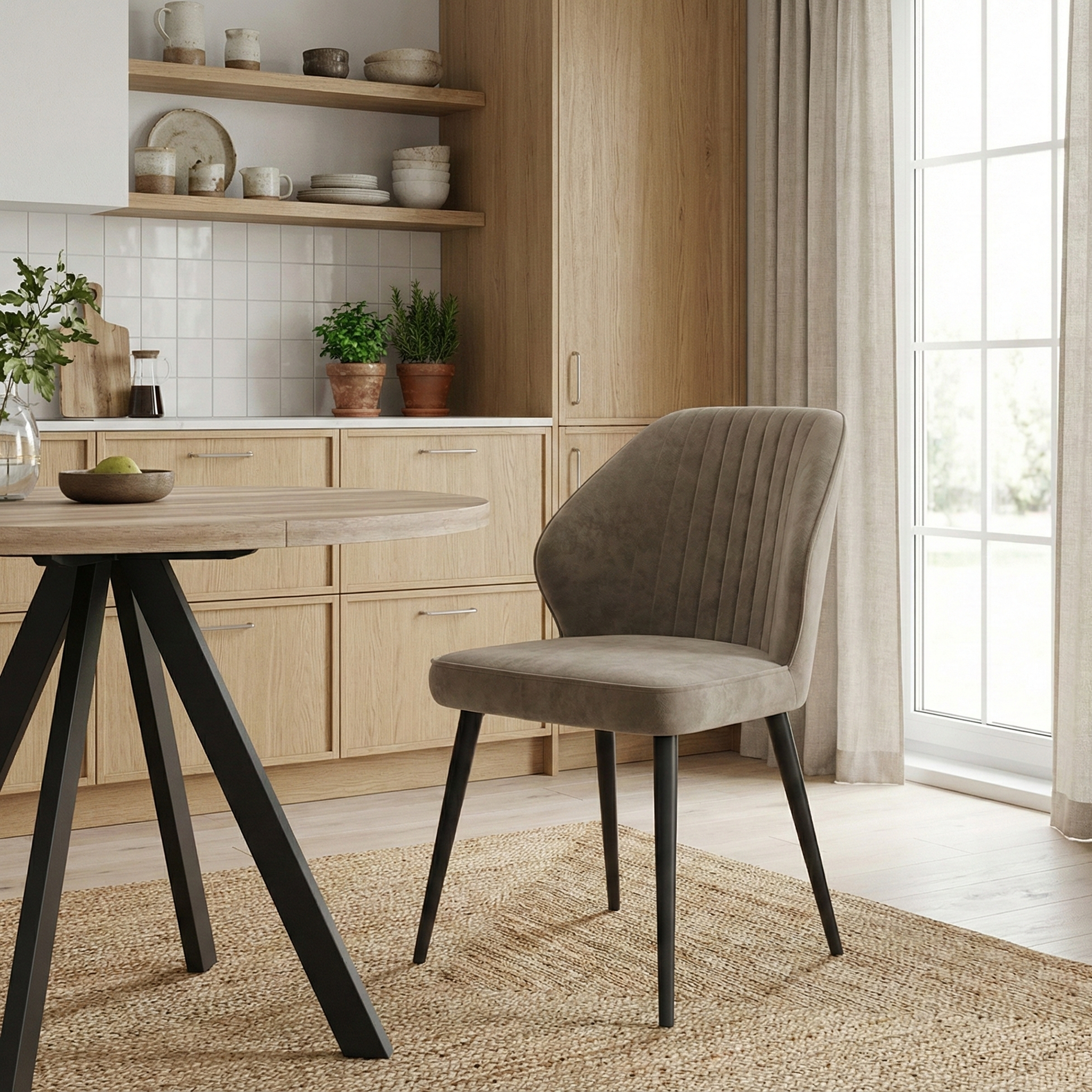 Стул MICHAEL, ЧЕРНЫЙ TAUPE (Latte LUX b5) 2