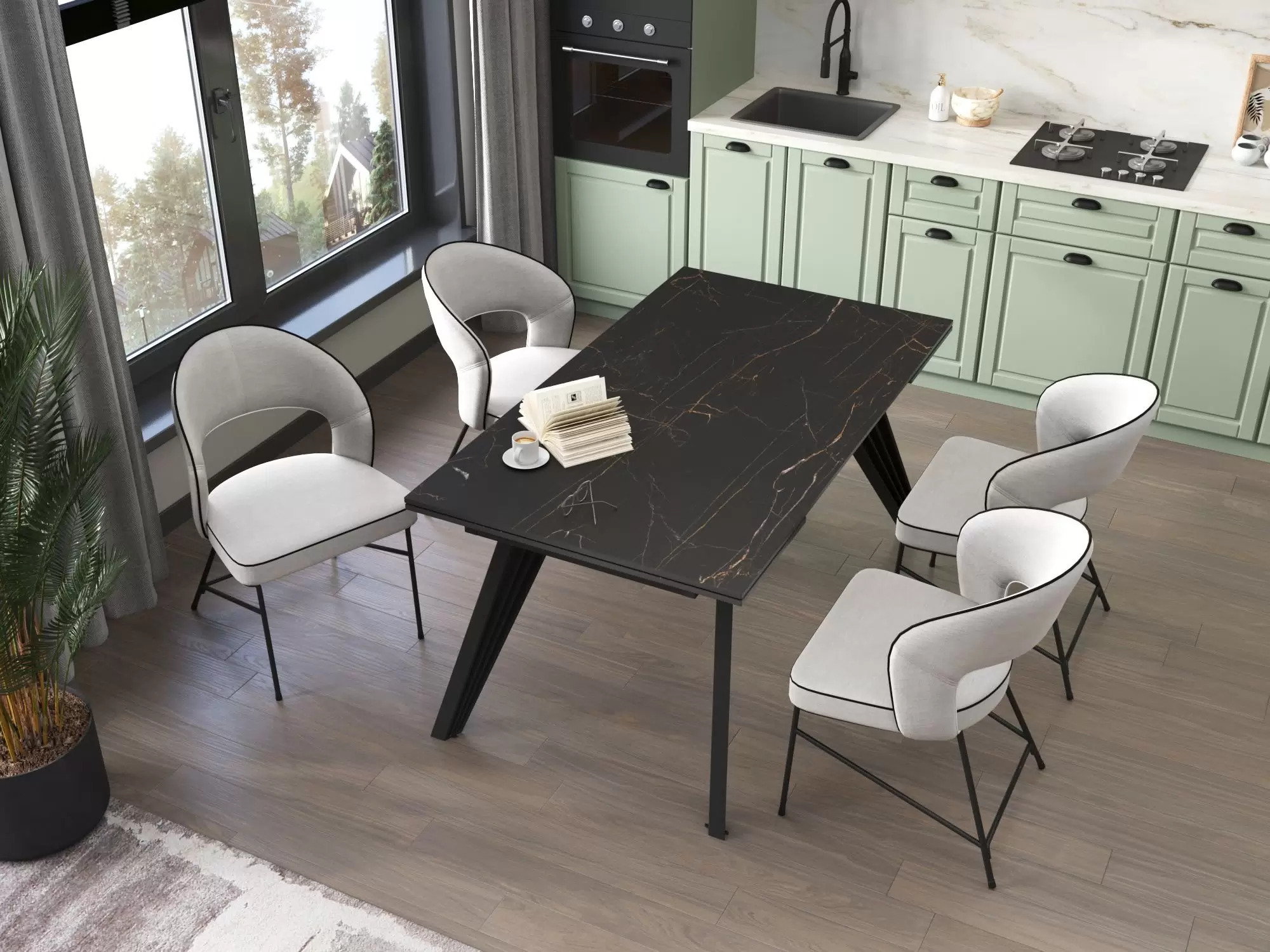 Столы с керамической столешницей