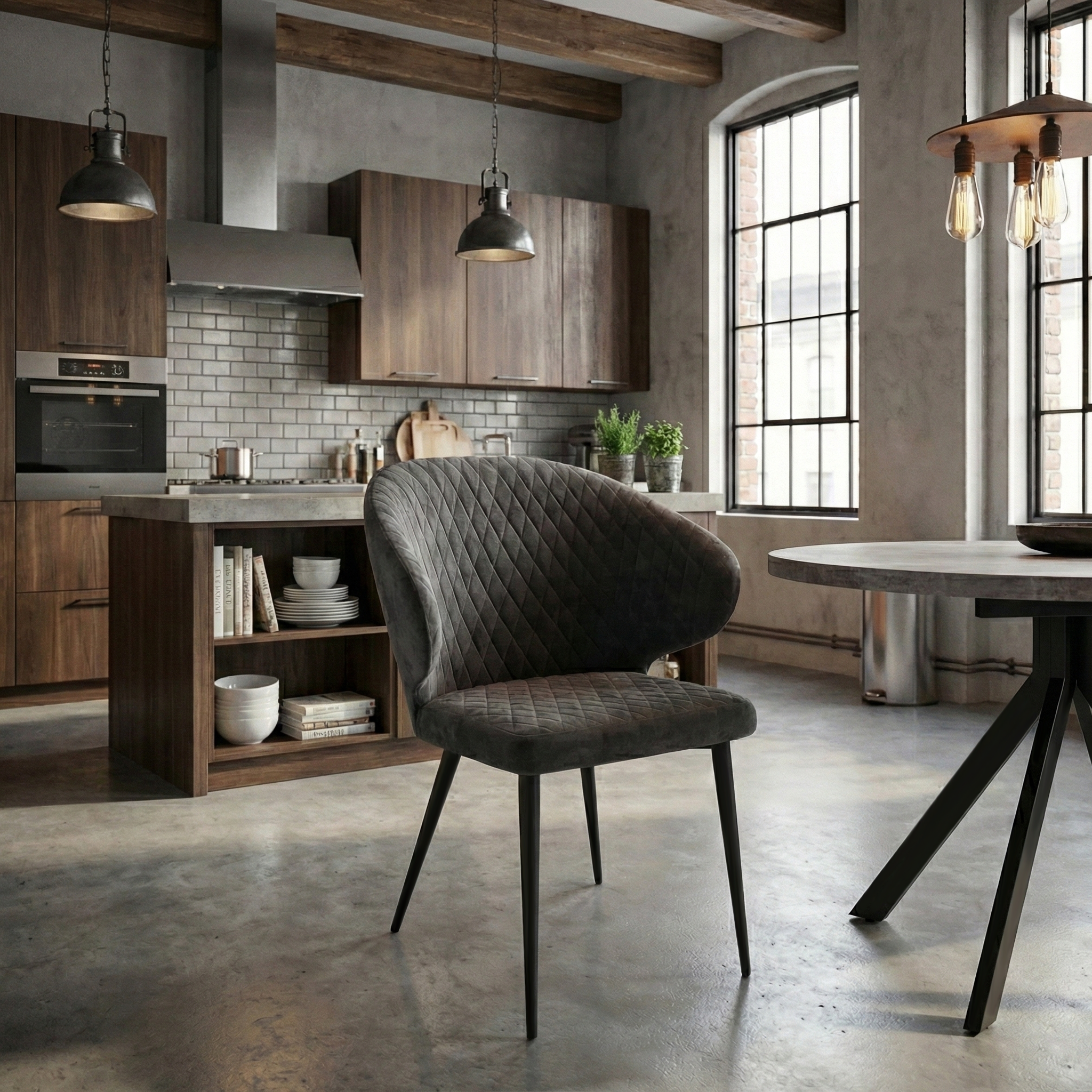 Стул ROB, ЧЕРНЫЙ ANTRACITE LUX 1b28