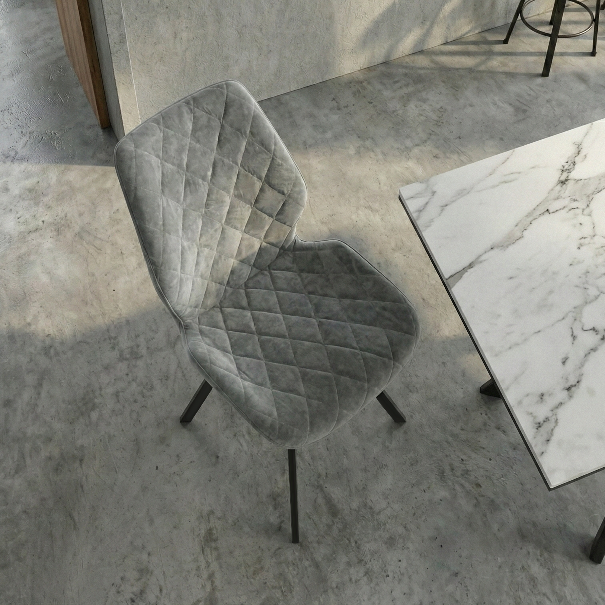 Стул RAFAEL-R, ЧЕРНЫЙ GREY LUX b22 (1)