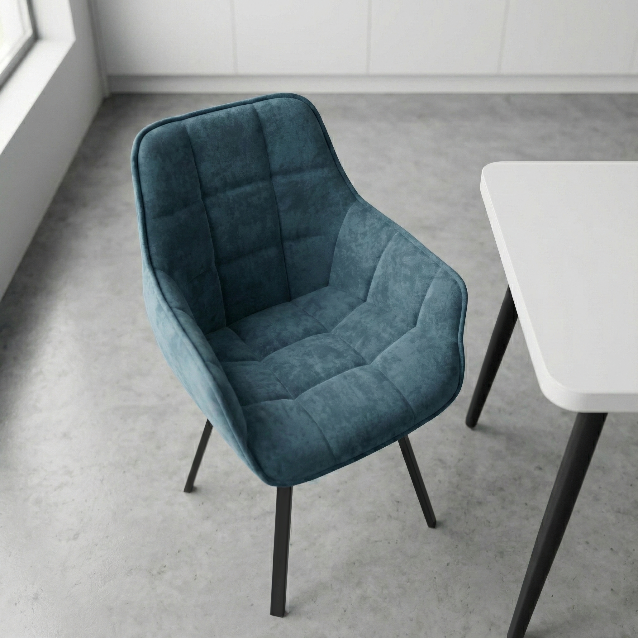 Стул ROMEO, ЧЕРНЫЙ BLUE LUX b8