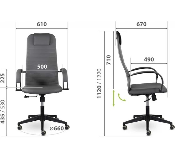 стул 3 размеры