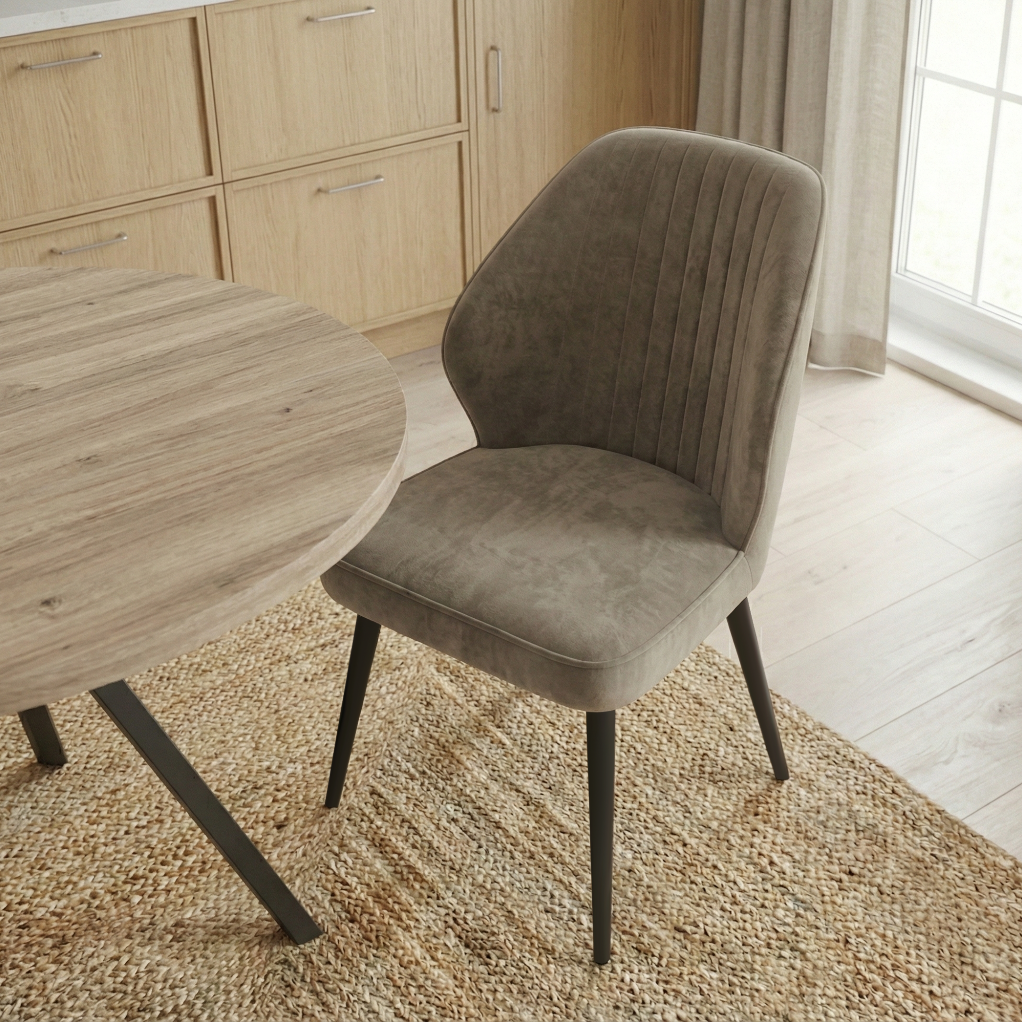 Стул MICHAEL, ЧЕРНЫЙ TAUPE (Latte LUX b5)