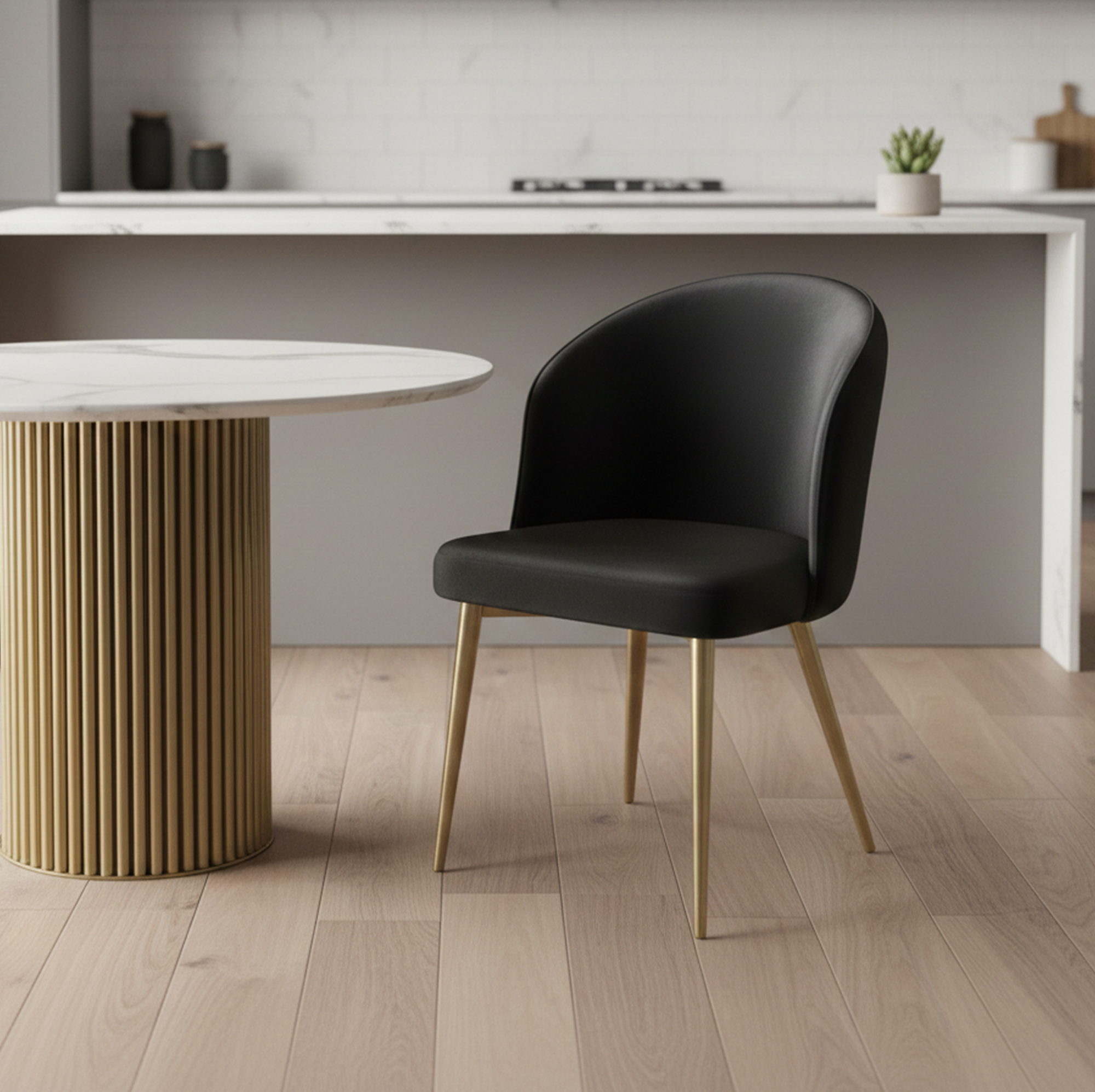 Стул TEDDY, ЗОЛОТОBLACK LUX d24