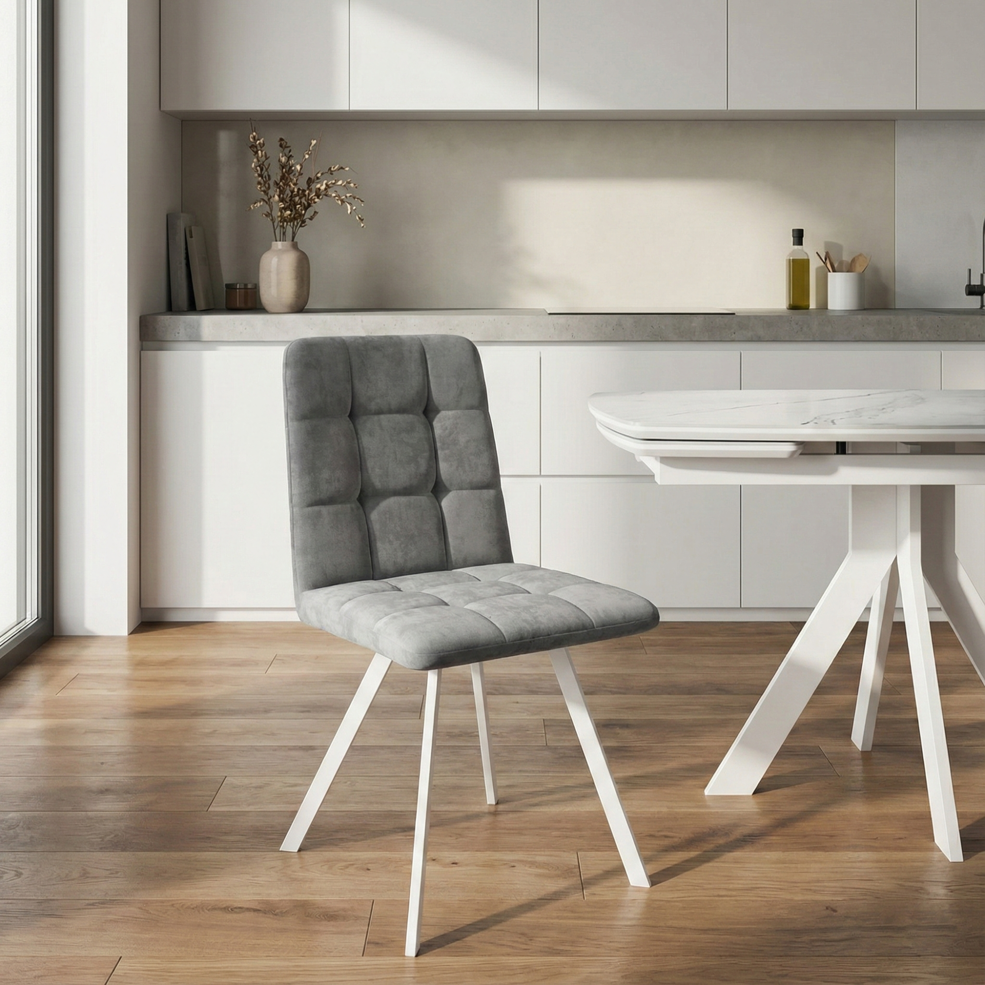 Стул ROMMY, БЕЛЫЙ GREY LUX b22