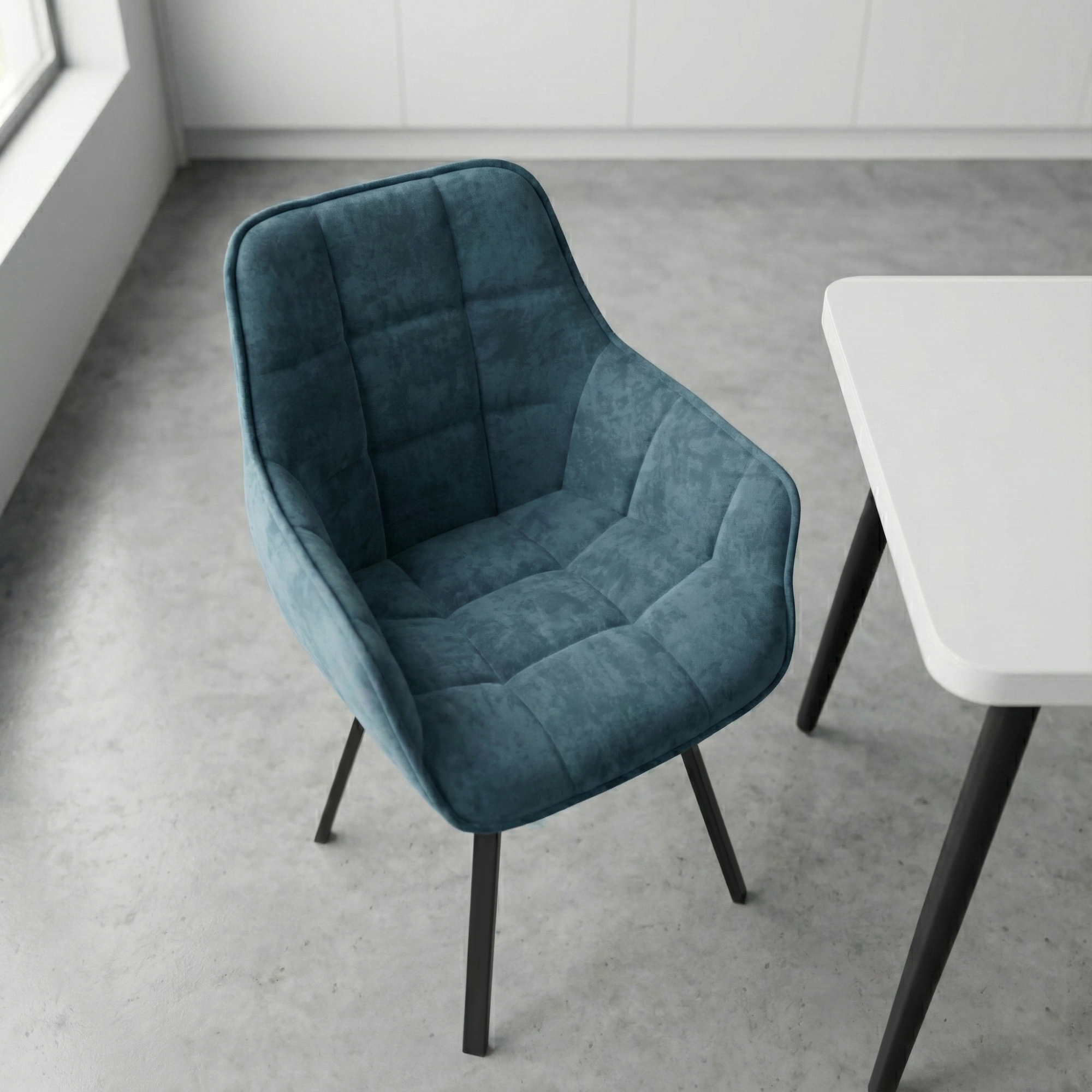 Стул ROMEO, ЧЕРНЫЙ BLUE LUX b8