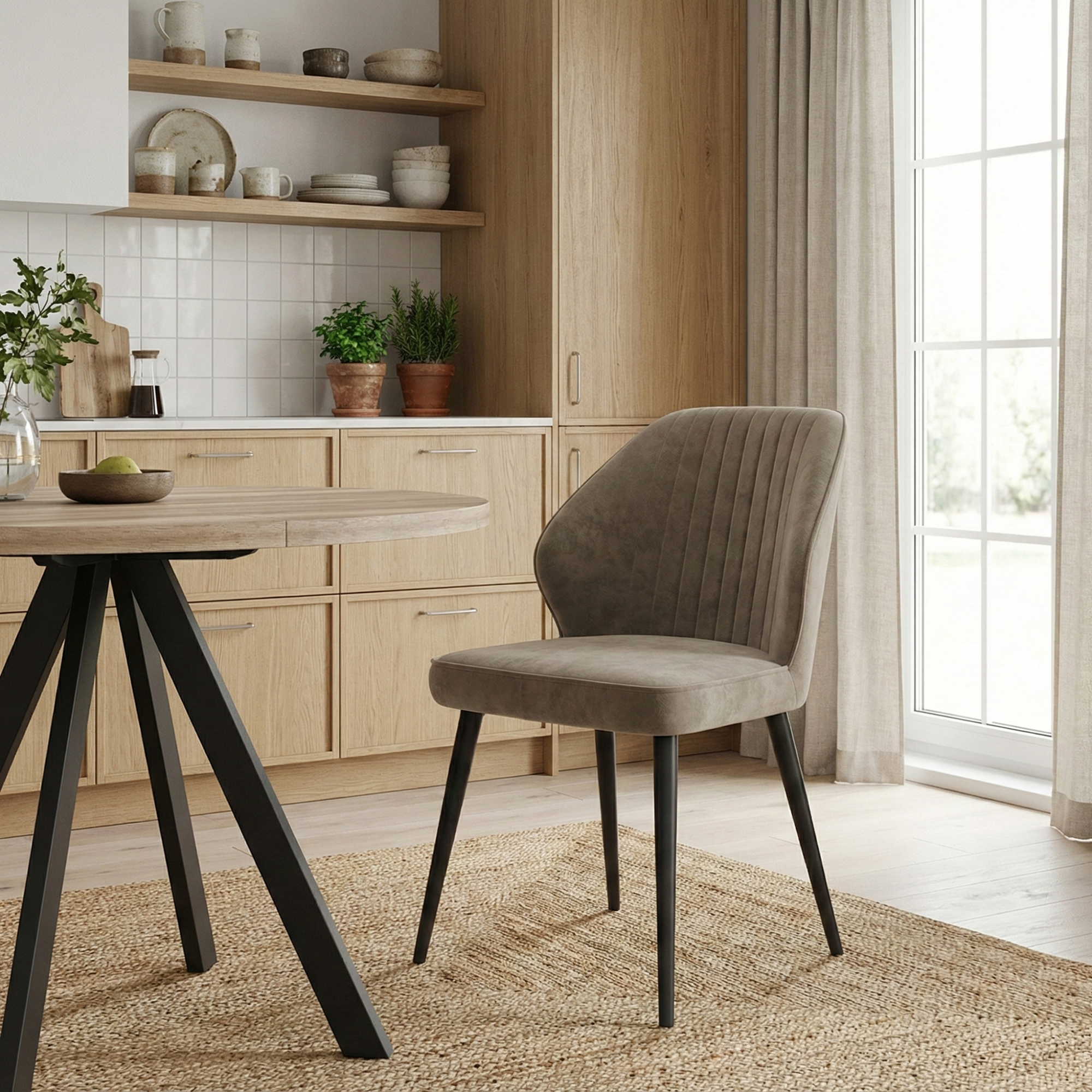 Стул MICHAEL, ЧЕРНЫЙ TAUPE (Latte LUX b5) 2