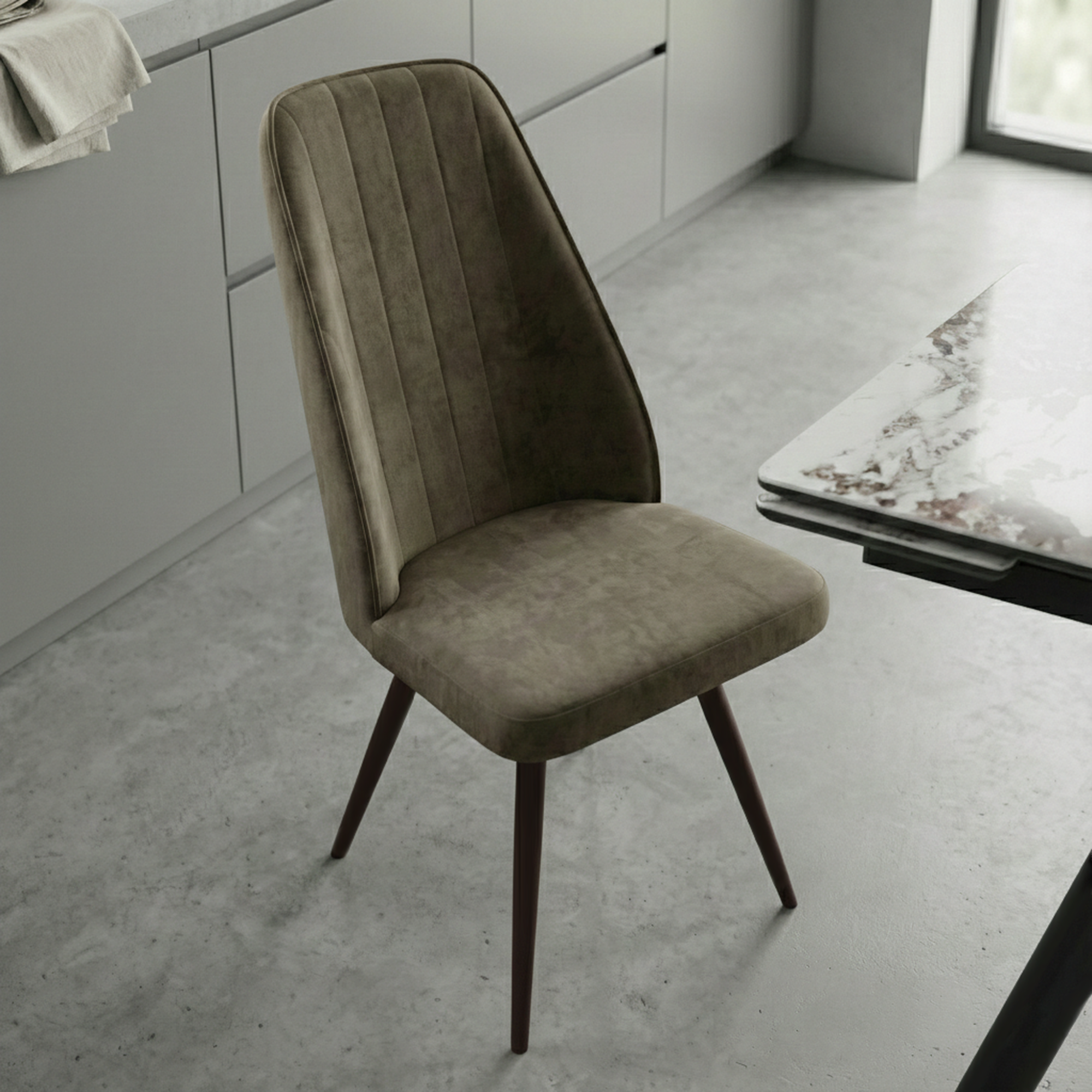 Стул LEONARD М-R1, ЧЕРНЫЙTAUPE (Latte LUX b5)