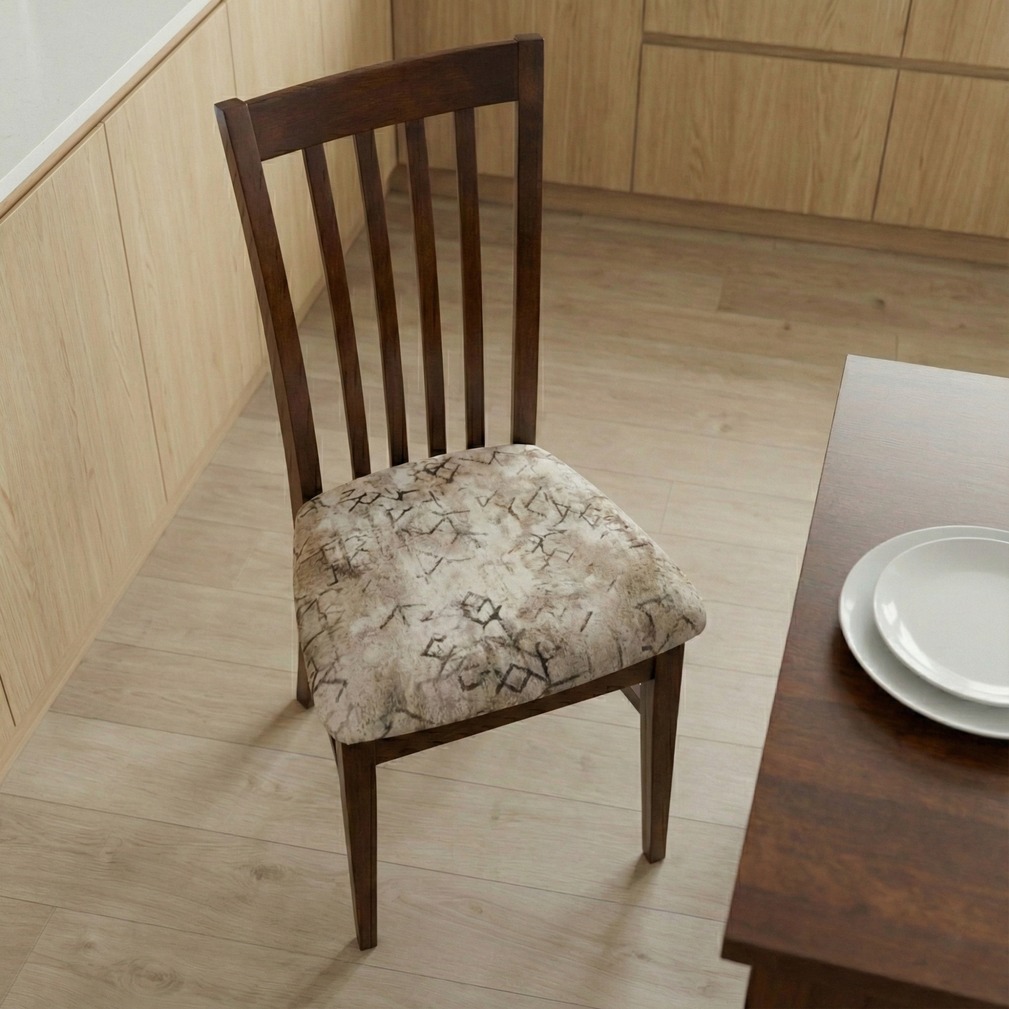 Стул Комфорт (орех, ткань RUNA beige) 2