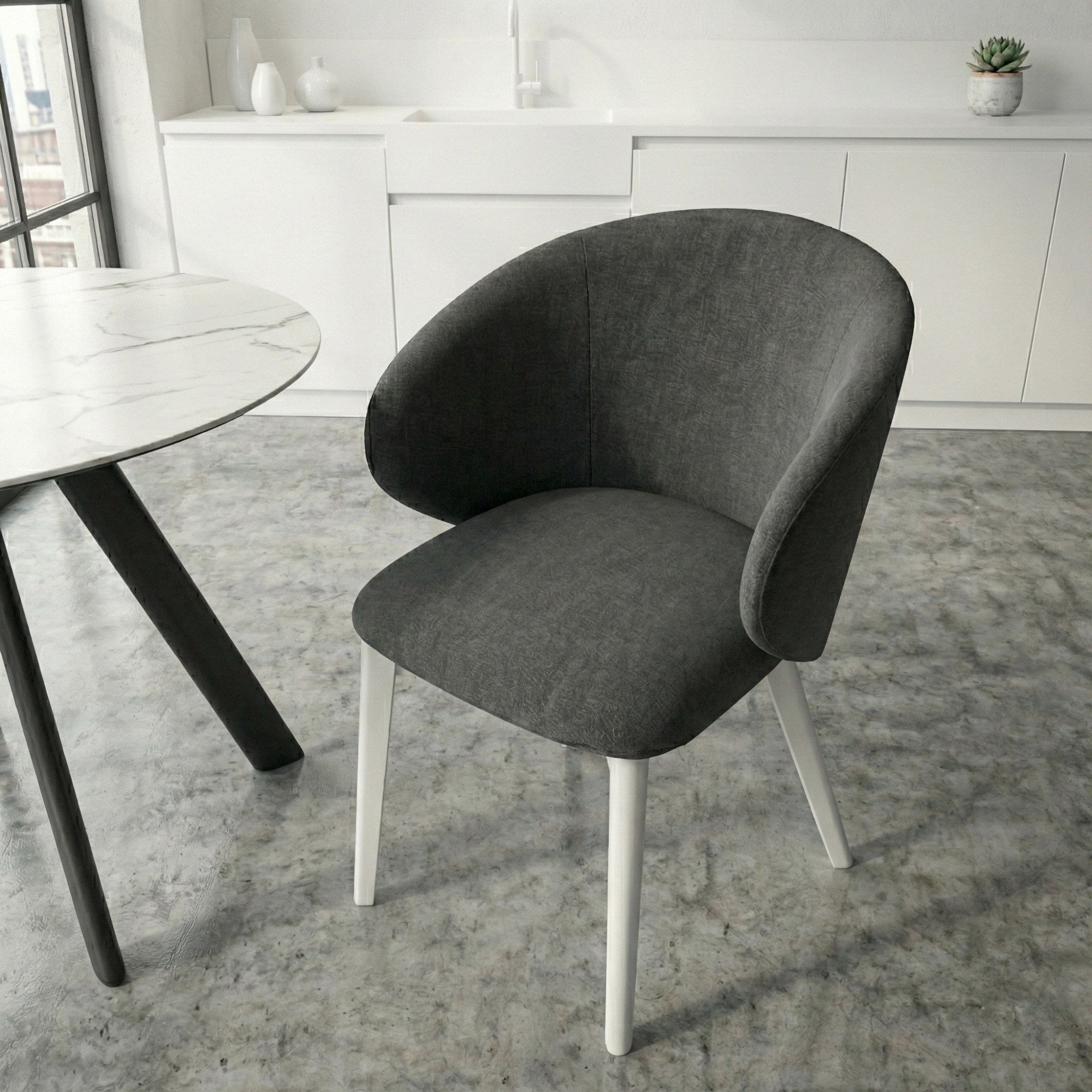 Стул Кларк (белыйГрета грей)