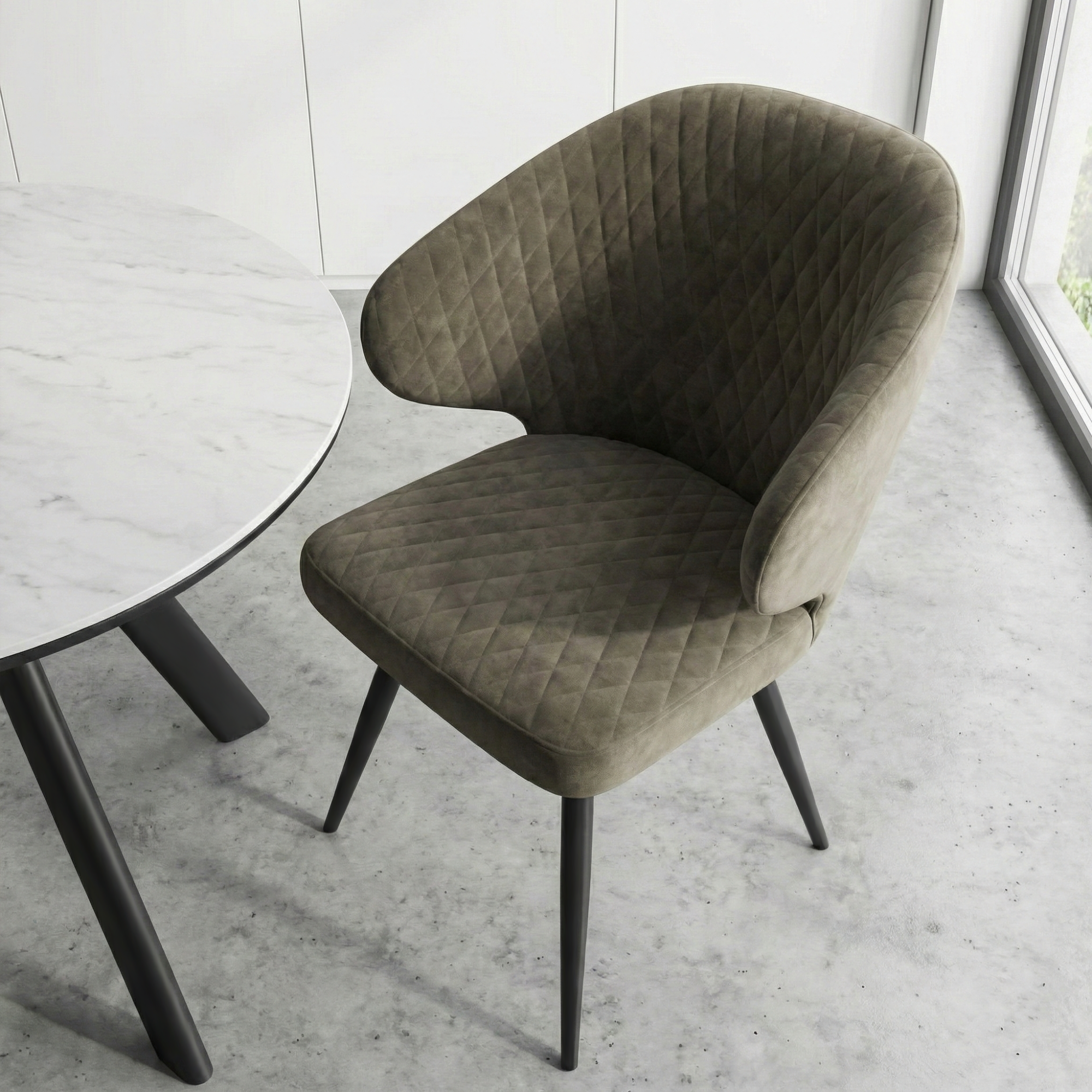 Стул ROB-R1, ЧЕРНЫЙ LATTE LUX b05