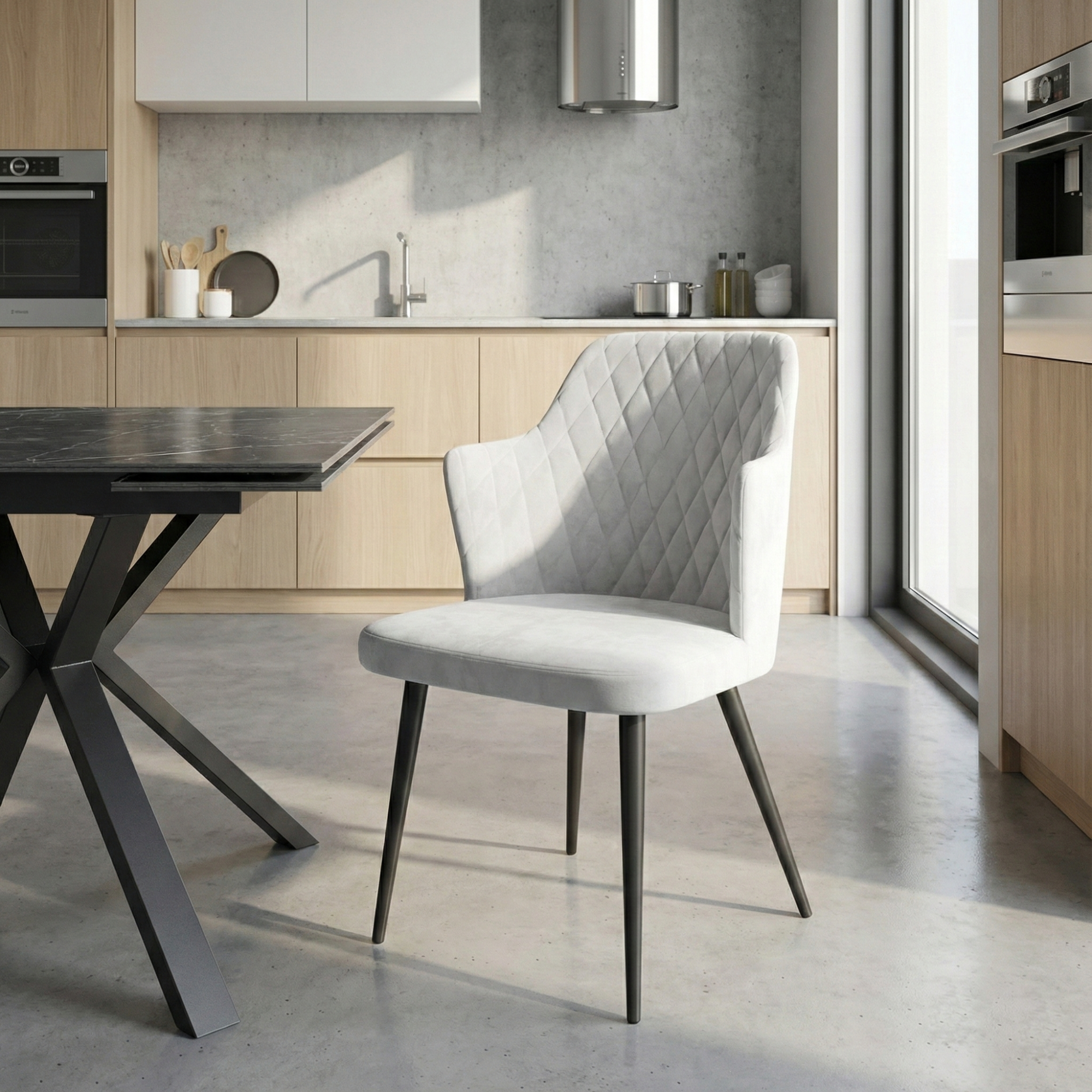 Стул FREDDY, ЧЕРНЫЙ SILVER LUX b20