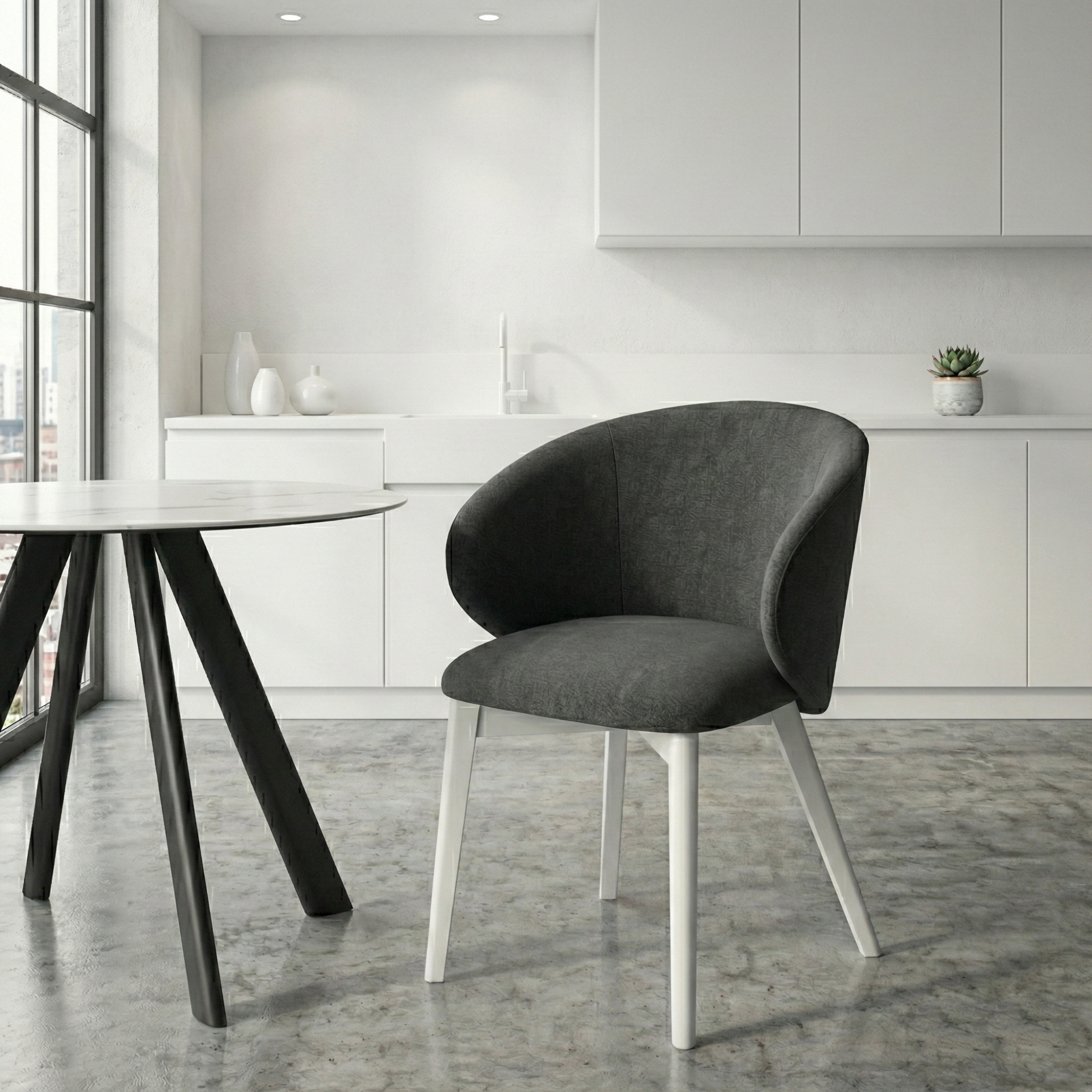 Стул Кларк (белый Грета грей)