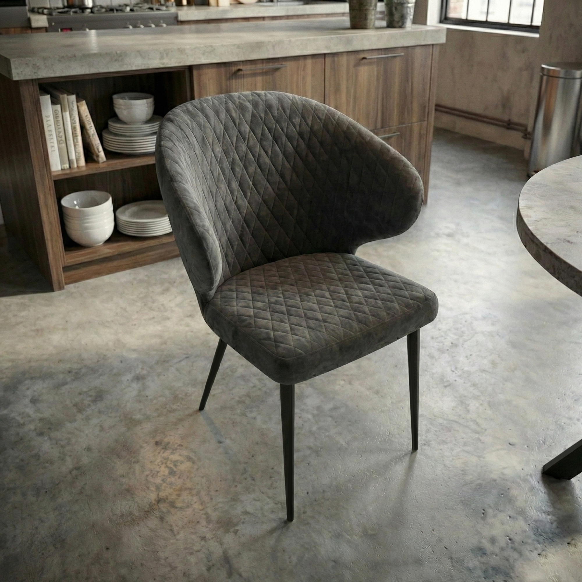 Стул ROB, ЧЕРНЫЙ ANTRACITE LUX b28