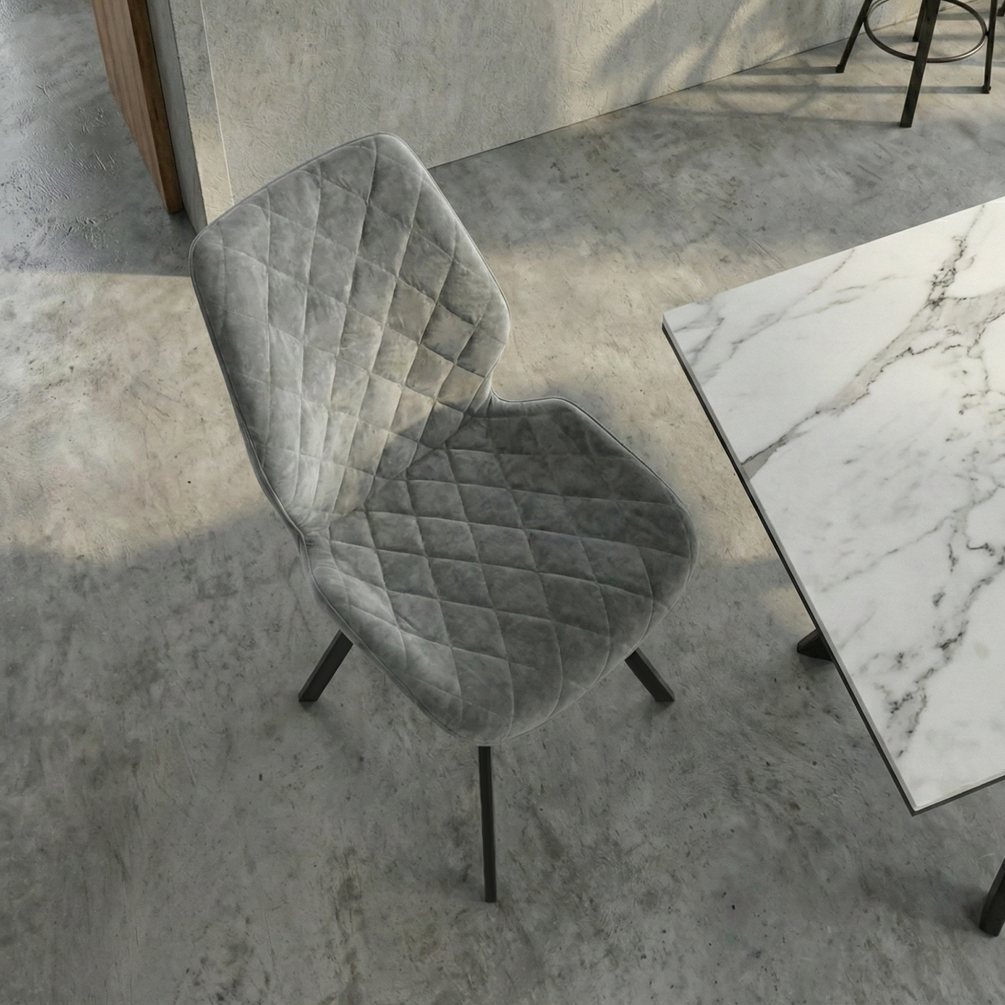 Стул RAFAEL-R, ЧЕРНЫЙ GREY LUX b22 (1)